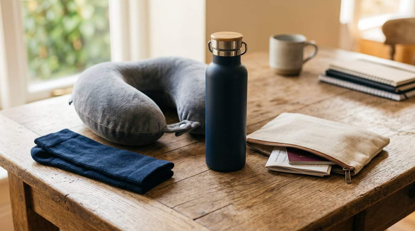Accessoires de voyage confortables et dossier médical pour femme enceinte en avion
